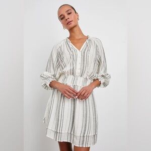 Rails Crystal Dress Basque Stripe Mini Dress